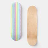 Pastel Stripes HAMbWG Skateboard (Vorderseite)