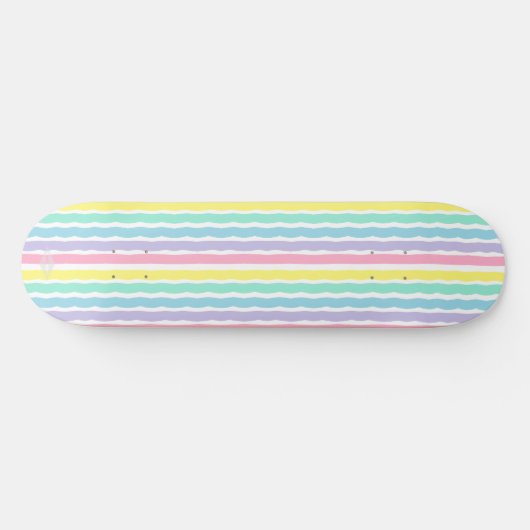 Pastel Stripes HAMbWG Skateboard (Horizontal)