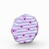 Pastel stripes pattern with Daisies Fotoblock (Links)