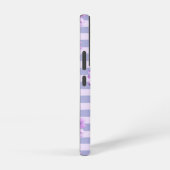 Pastel stripes pattern with Daisies Samsung Galaxy Hülle (Rechte Seite)