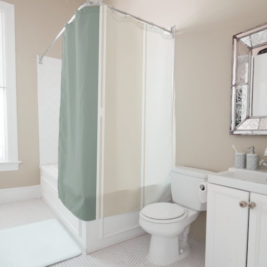 Pastel Stripes Variation 2 – Simple and Sleek Duschvorhang (Beispiel)