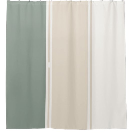 Pastel Stripes Variation 2 – Simple and Sleek Duschvorhang (Vorderseite)