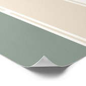 Pastel Stripes Variation 2 – Simple and Sleek Poster (Ecke)