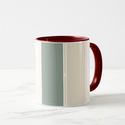 Pastel Stripes Variation 2 – Simple and Sleek Tasse (VorderseiteRechts)
