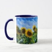 Pastel Style Art Sonnenblumen Kaffee Tee Tasse (Links)