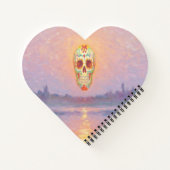Pastel Sugar Skull-Notebook Notizblock (Rückseite)