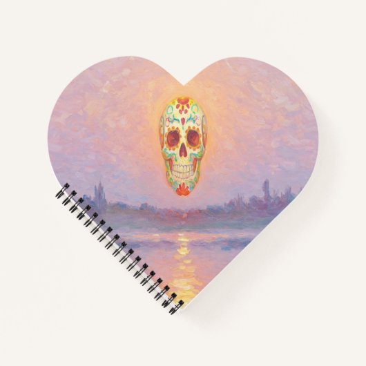 Pastel Sugar Skull-Notebook Notizblock (Vorderseite)