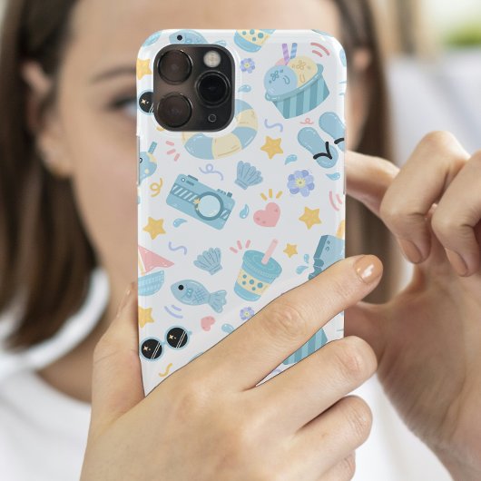 Pastel Summer Beach Pattern  Case-Mate iPhone Hülle