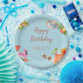 Pastel Summer Birthday Party Pappteller (Party)