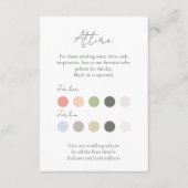 Pastel Summer Dot Wedding Card Begleitkarte (Vorderseite)