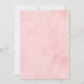 Pastel Summer Pink Yellow Floral Baby Dusche Einladung (Rückseite)