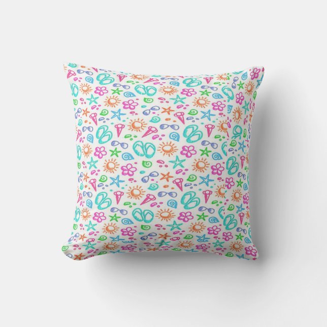 Pastel Summer Theme Kissen (Vorderseite)