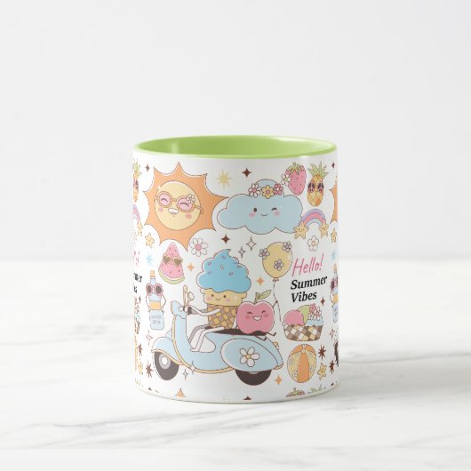 Pastel Summer Vibes Tasse (Zentrum)