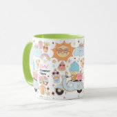 Pastel Summer Vibes Tasse (Vorderseite Links)