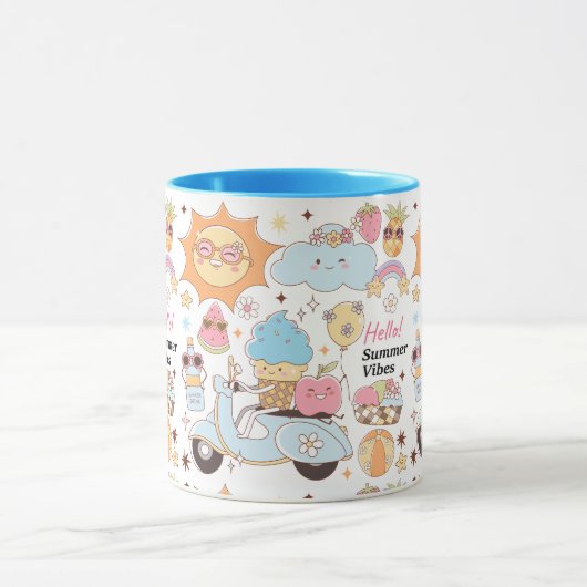 Pastel Summer Vibes Tasse (Zentrum)