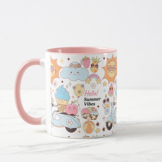 Pastel Summer Vibes Tasse (Links)