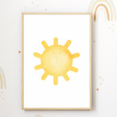 Pastel Sun Kinderzimmer Poster Kinder Zimmerdekor