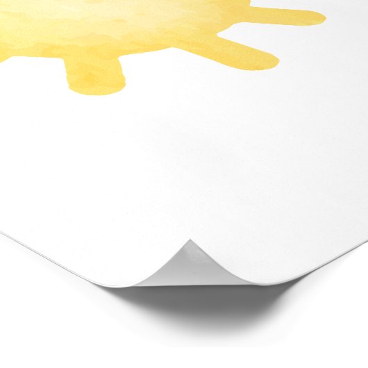 Pastel Sun Kinderzimmer Poster Kinder Zimmerdekor (Ecke)