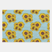 Pastel Sunflower Wassercolor Geschenkpapier Set (Vorderseite 2)