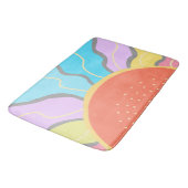Pastel Sunrise Badematte (Schrägansicht)