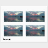 Pastel Sunset-Aufkleber Rechteckiger Aufkleber (Blatt)
