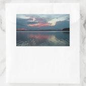 Pastel Sunset-Aufkleber Rechteckiger Aufkleber (Tasche)