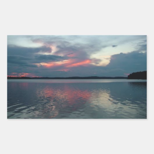 Pastel Sunset-Aufkleber Rechteckiger Aufkleber (Vorderseite)
