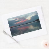 Pastel Sunset-Aufkleber Rechteckiger Aufkleber (Umschlag)