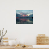 Pastel Sunset benutzerdefiniertes Poster (Küche)