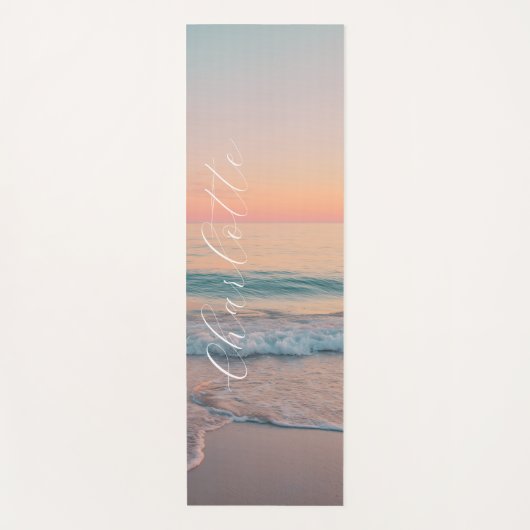 Pastel Sunset Custom Yogamatte (Vorderseite)