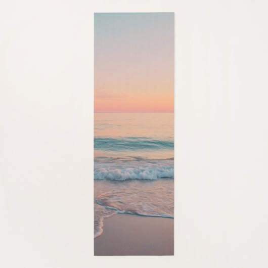 Pastel Sunset Custom Yogamatte (Rückseite)