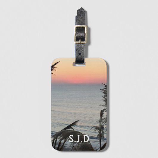 Pastel Sunset Gepäckanhänger (Vorderseite Vertikal)