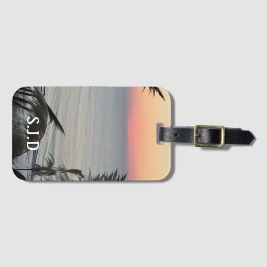 Pastel Sunset Gepäckanhänger (Vorderseite (Horizontal))