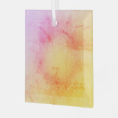 Pastel Sunset Glass Ornament Aus Glas (Vorderseite links)