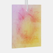 Pastel Sunset Glass Ornament Aus Glas (Vorderseite Rechts)