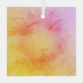 Pastel Sunset Glass Ornament Aus Glas (Rückseite)