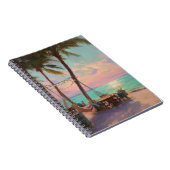 Pastel Sunset Hammock Beach Café Notizblock (Rechte Seite)