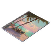 Pastel Sunset Hammock Beach Café Notizblock (Linke Seite)