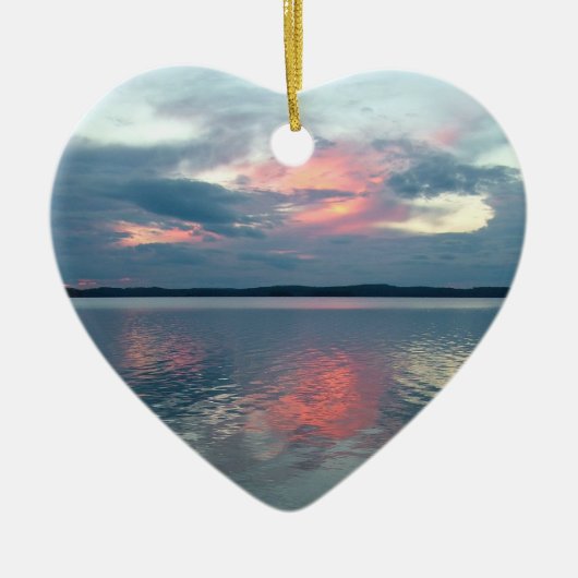 Pastel Sunset Keramik Ornament (Vorne)