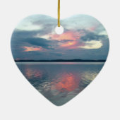 Pastel Sunset Keramik Ornament (Hinten)