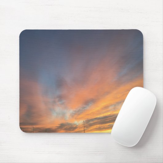 Pastel Sunset Mouse Pad Mousepad (Mit Mouse)