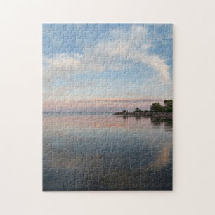 Pastel Sunset on Lake Ontario Puzzle