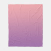 Pastel Sunset Pink Lila Ombre Gradient Fleecedecke (Vorderseite)