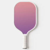 Pastel Sunset Pink Lila Ombre Gradient Pickleball Schläger (Rückseite)