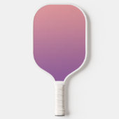 Pastel Sunset Pink Lila Ombre Gradient Pickleball Schläger (Vorderseite)