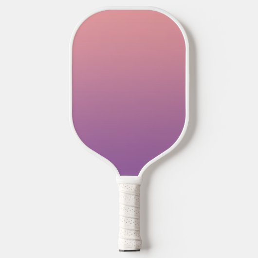 Pastel Sunset Pink Lila Ombre Gradient Pickleball Schläger (Vorderseite)