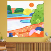 Pastel Sunset über dem Tal Leinwanddruck (Insitu (Wohnzimmer))