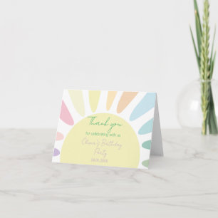Pastel Sunshine Danke für die Geburtstagspartei