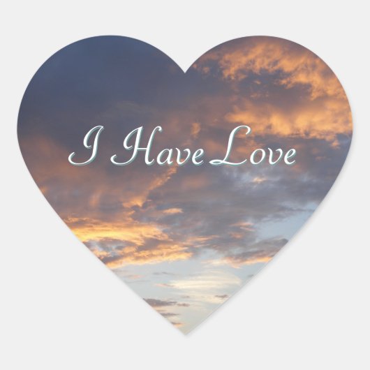 Pastel Sunste Heart Stickers (Vorderseite)