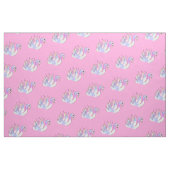 Pastel Swans Handgezeichnete Kunststoffe Stoff (Fat Quarter (45,7 x 55,9 cm))